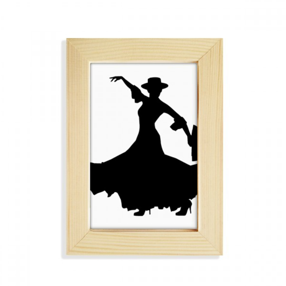 Performance Fan Dancing Dancer Desktop Display Photo Frame Picture Art Painting 5x7 inch
