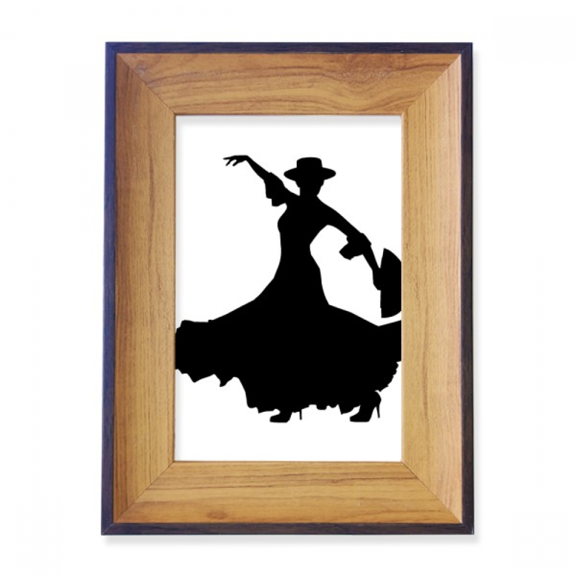 Performance Fan Dancing Dancer Photo Frame Exhibition Display Art Desktop Painting