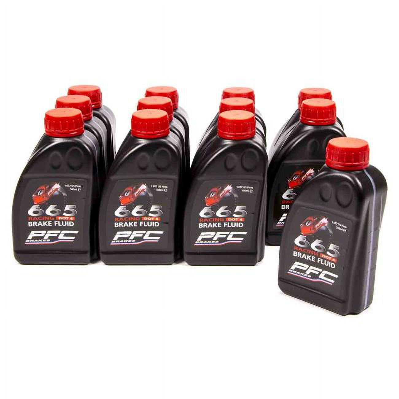 Performance Friction  RH665 -DOT 4 Brake Fluid 500 ml - Set of 12