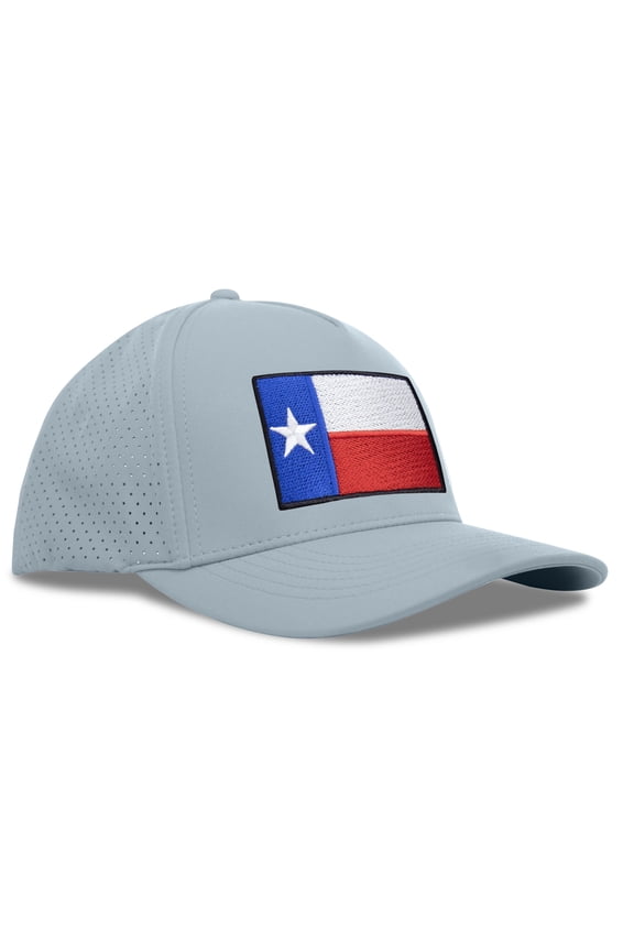 Performance Golf Hat – Adjustable Snapback Trucker Baseball Cap for Men & Women - Jetset Series (Texas, Sky Blue)