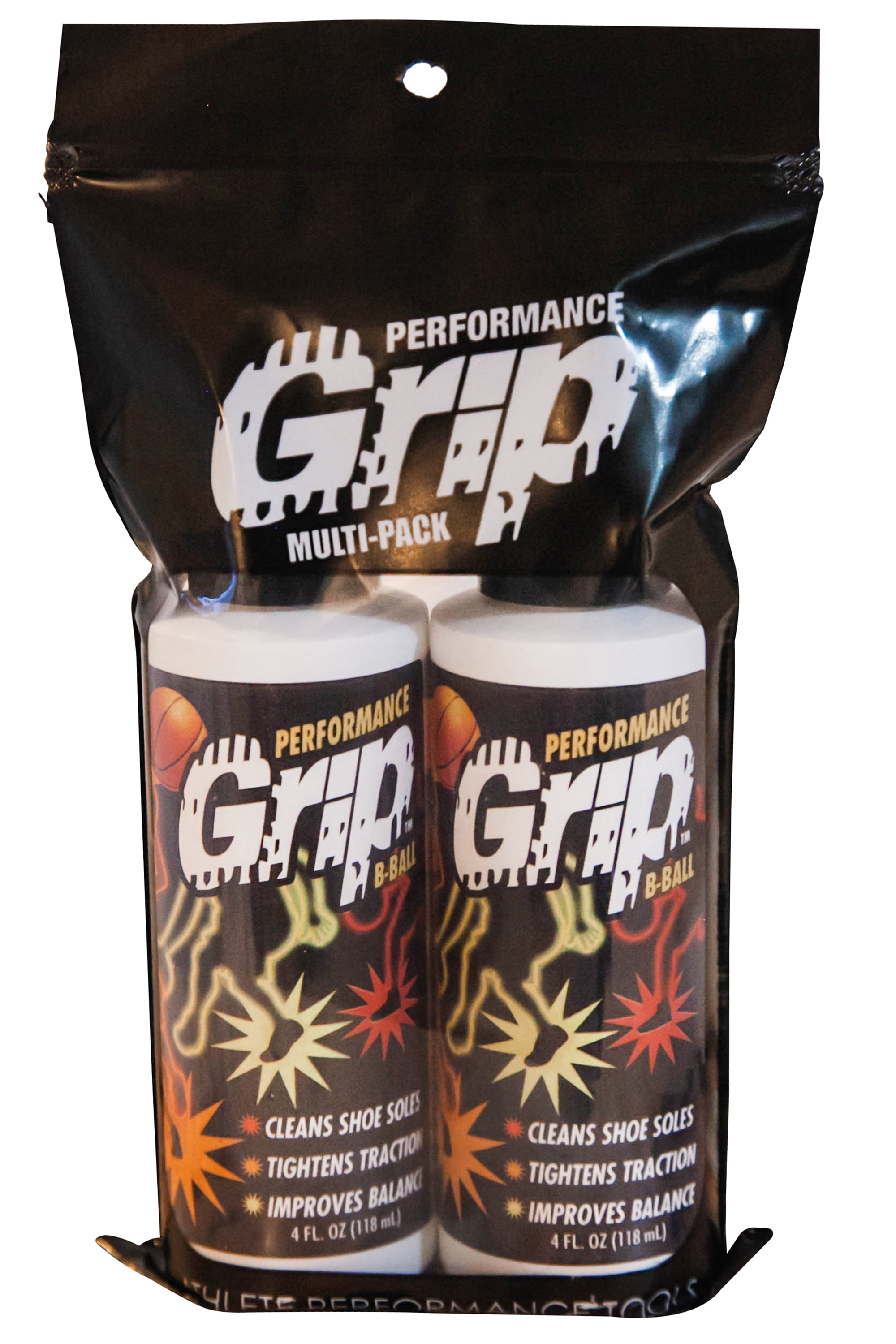 Performance Grip Basketball - 2 Pack (spray to clean and rejuvenate rubber  shoe soles) 