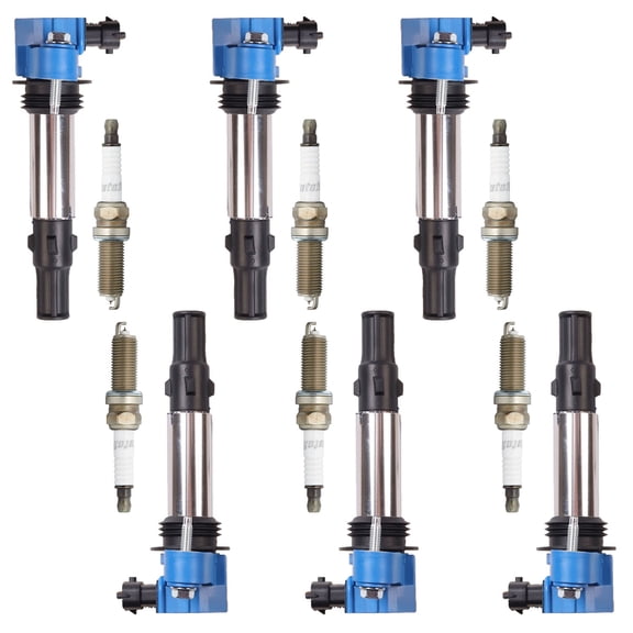 Performance Ignition Coil and Autolite Iridium Spark Plug Compatible with Buick Enclave UF375