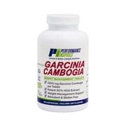 Performance Inspired Nutrition - Pure Garcinia Cambogia Extract Tablets - 1500mg Garcinia Cambogia - Stimulant Free - 120 Count