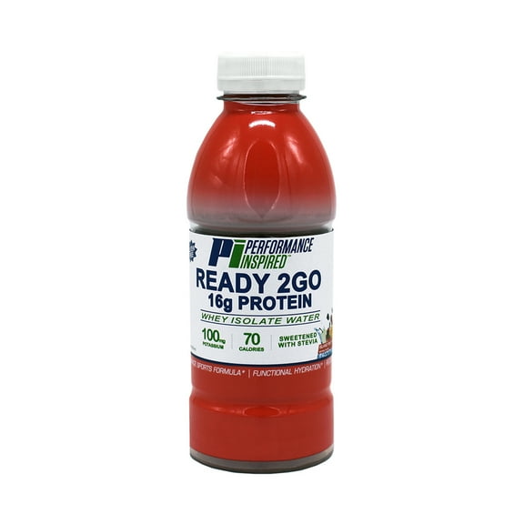 Performance Inspired Nutrition - Ready 2Go Protein Drink - Gluten Free - 16g Protein - 6 Pack - Island Fruit Punch