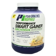 Performance Inspired Nutrition - Smart Mass Gainer Powder - Recover & Rebuild Muscles - L-Glutamine   50G Protein - Creatine - Digestive Enzymes - Vanilla Bean Ice Cream - 6 Lbs