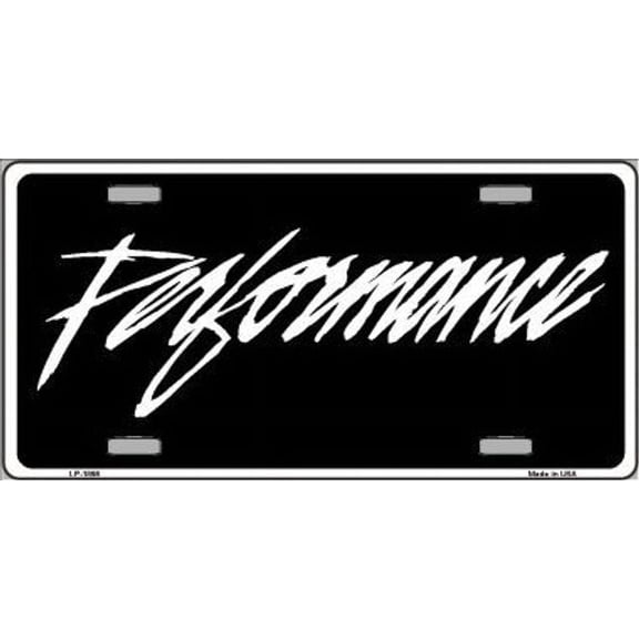 Performance License Plate