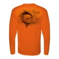 thumbnail image 1 of Performance Long Sleeve Orange with Spooled Redfish SPF-30, 1 of 2
