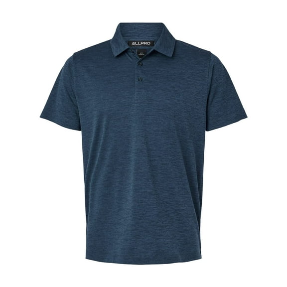 AllPro 4HM00 Performance Mélange Polo-Navy Melange-3XL