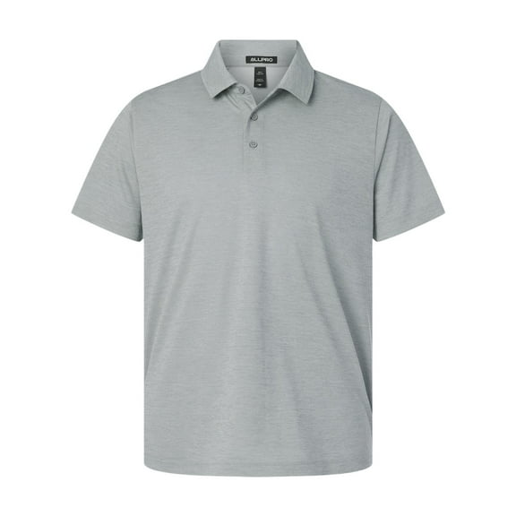 AllPro 4HM00 Performance Mélange Polo-SILVER MELANGE-XS