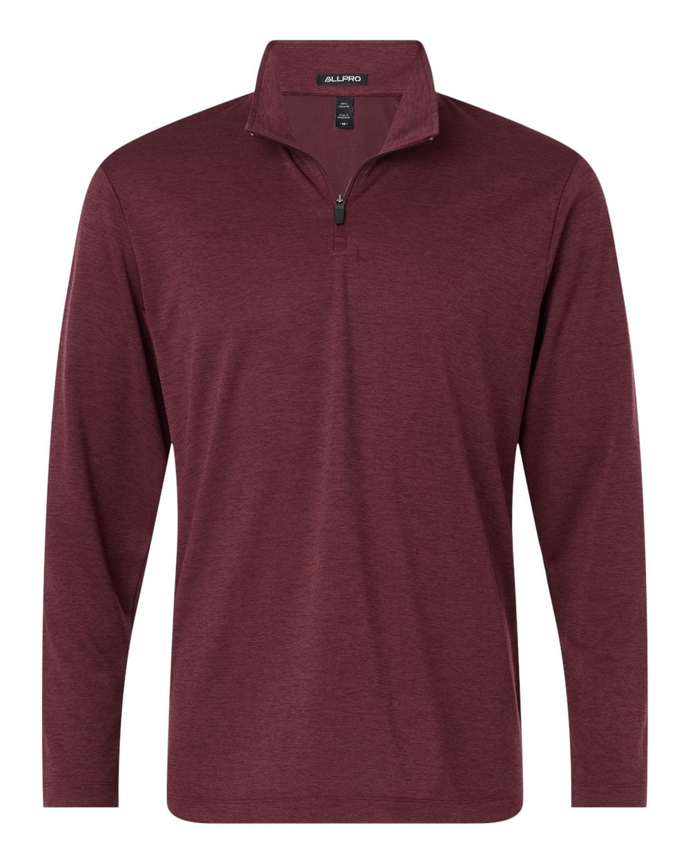 AllPro 4HM700 Performance Mélange Quarter-Zip Pullover-Charcoal