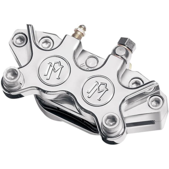 Performance Machine 0052-2400-CH Replacement 4 Piston Caliper for Classic Caliper Kits 125 x 4R - Chrome