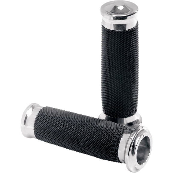 Performance Machine 0063-2007-CH Contour Renthal Wrapped Grips - Standard - Chrome