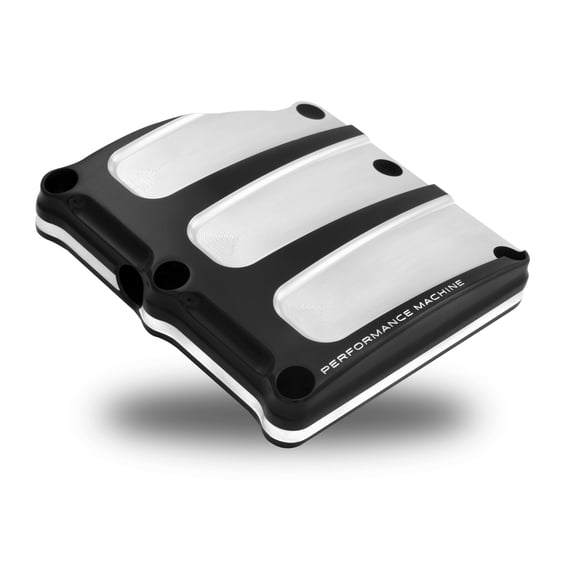 Performance Machine 0203-2018-BM Scallop Transmission Top Cover - Contrast Cut