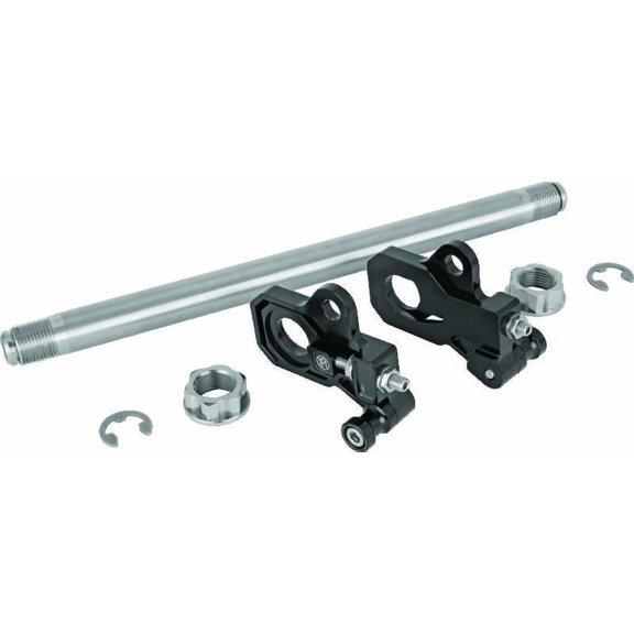 Performance Machine HD Touring Axle Adj Kit - Black Ano
