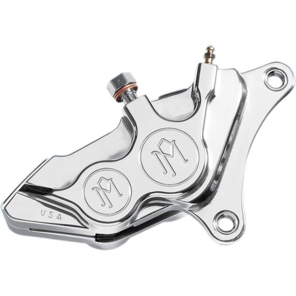 Performance Machine (Pm) 0053-2919-CH Four-Piston Differential-Bore Brake Caliper Kit - Chrome