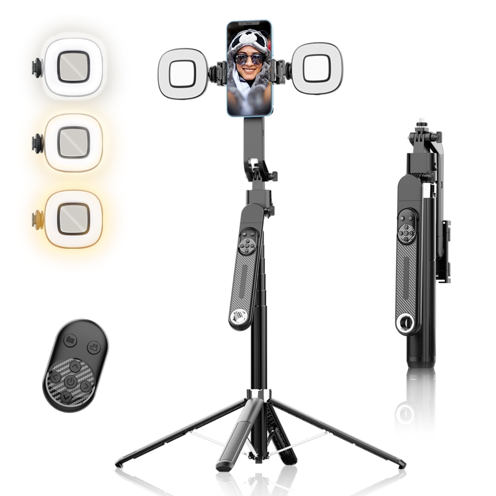 Performance Master 71 inch Smart Selfie Stick & Tripod 360° Rotation with Remote AI Gesture Control