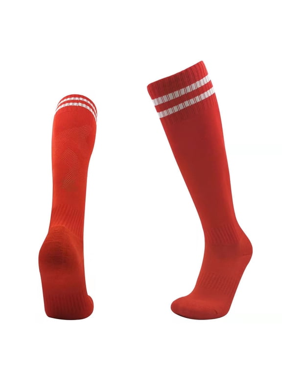TBWNWG Performance Men's Athletic Striped Long Socks for Football Baseball and Sports Activities,Size One Size