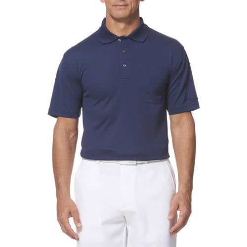 Performance Men's Performance Short Sleeve Solid Texture Pocket Polo ...