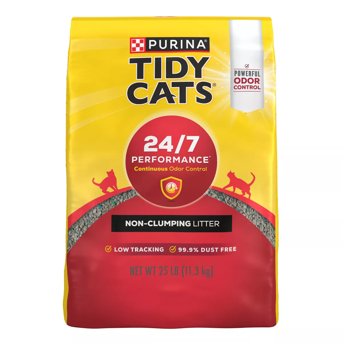 Performance Non-Clumping Cat & Kitty Litter for Multiple Cats- 25lbs