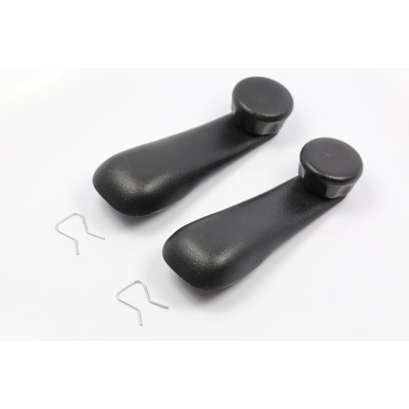 Performance PFM-103617 Interior Window Crank Handle Pair Set Textured Black for Various Toyota Models