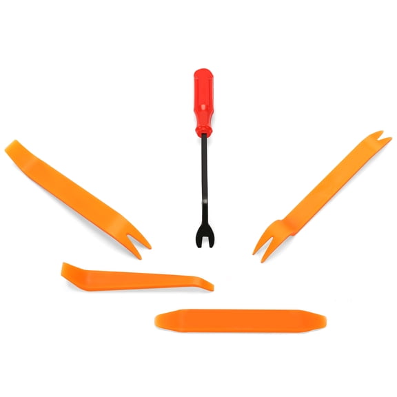 Performance PFM-171281 Auto Trim Removal Tool Kit, Intermediate, Textured Orange, Set of 5