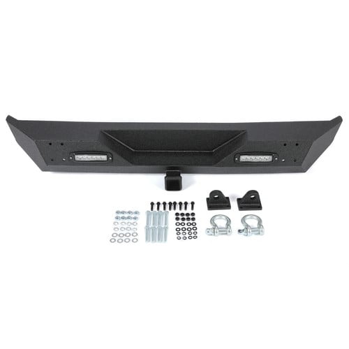 Performance PFM-277385 Bumper, Front Rear, Textured Black, Set of 2 for 1997-2006 Jeep TJ; 1987-2006 Jeep Wrangler