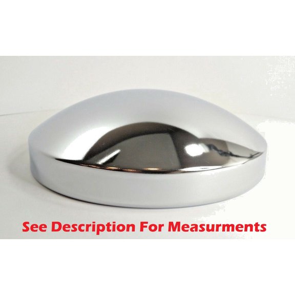 Performance PFM-278544 8" Chrome Dome Rear Hubcap, Rear, Chrome, Sold Individually