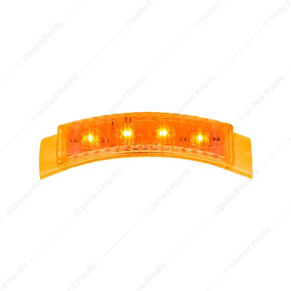 Performance PFM-285166 4 LED Dual Function Headlight Turn Signal Light, Amber LED/ Amber Lens (Bulk), Sold individually