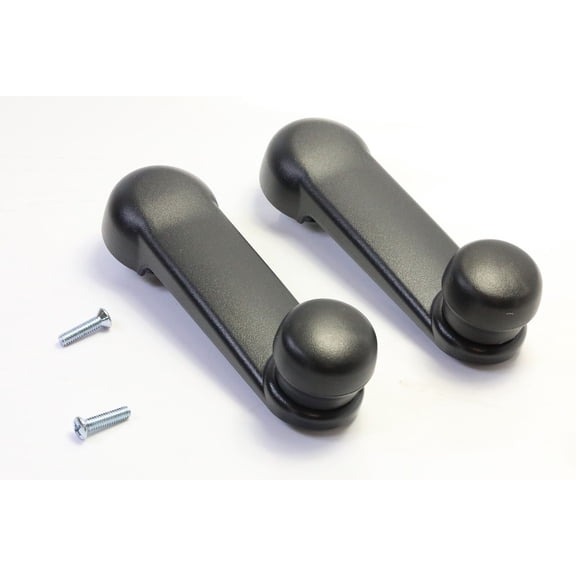 Performance PFM-332010 Interior Window Crank Handle Textured Black Pair Set for Various Ford Mercury Models