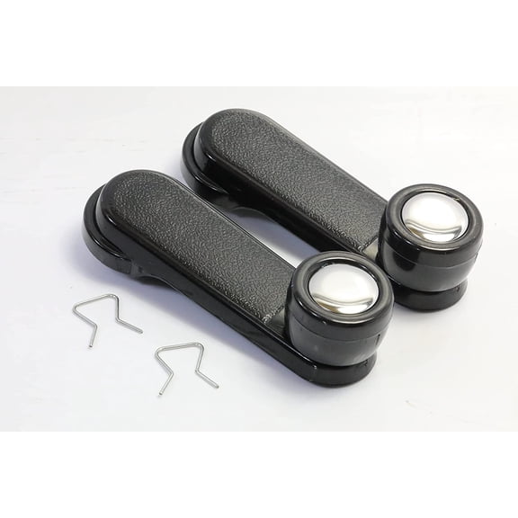 Performance PFM-471909 Black w/Chrome Knob Window Crank Handles Pair for Various Nissan Truck and SUVS