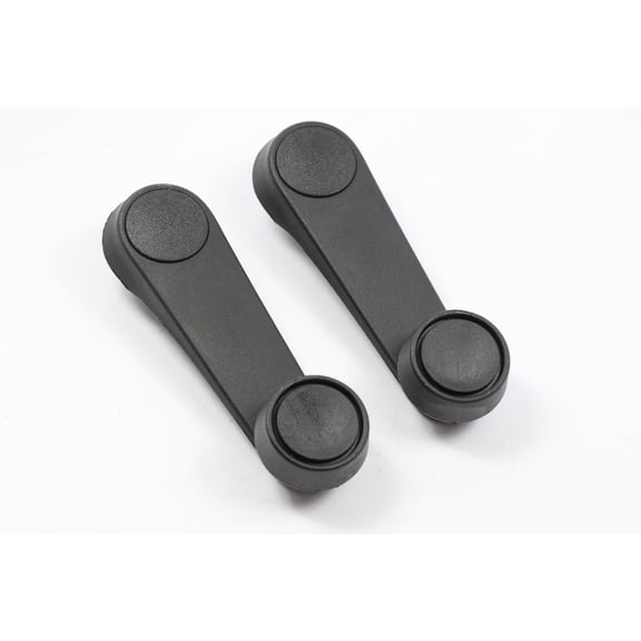 Performance PFM-483264 Interior Window Crank Handle Pair Set Textured Black for Jeep Wrangler YJ 91-95 w/Full Doors