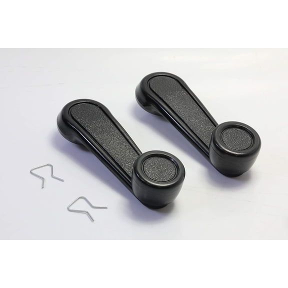 Performance PFM-566214 Interior Window Crank Handle with Zinc Pair Set Black for Various Toyota Models