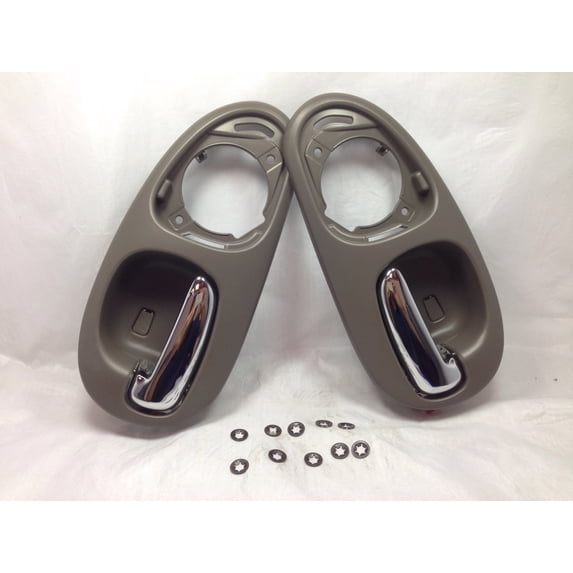 Performance PFM-617665 Chrome/Grey Rear Pair Set LH & RH Interior Inside Door Handle for Concorde Intrepid 300M LHS