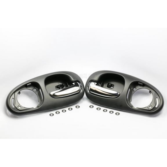 Performance PFM-617665 Chrome/Texture Black Rear Pair Set LH & RH Interior Inside Door Handle for Concorde Intrepid 300M LHS