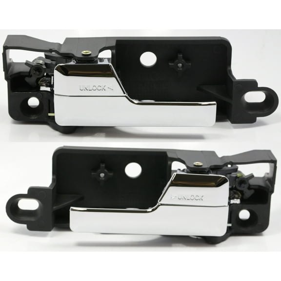 Performance PFM-797266 Chrome Rear Pair Set LH & RH Interior Inside Door Handle for Fusion Zephyr MZK Milan