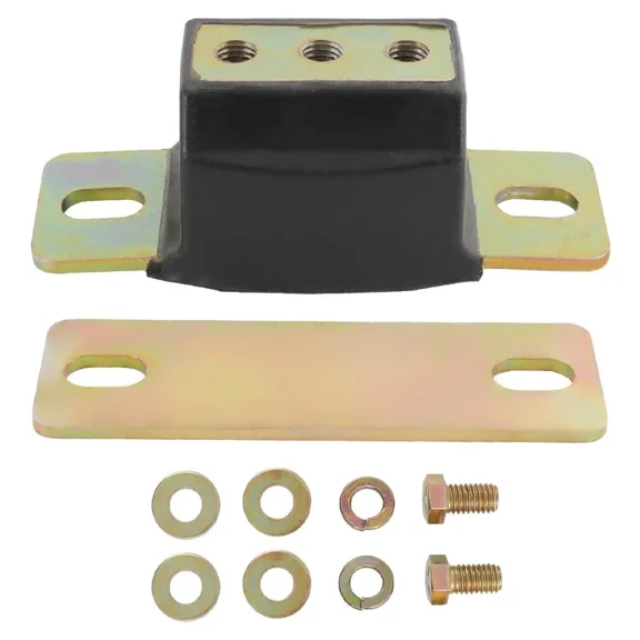 Performance Polyurethane Transmission Mount for GM LS Swap, Compatible 4.8 5.3 6.0 Vortec & 4L60E/4L80E Transmissions, Complete Mounting Hardware Included