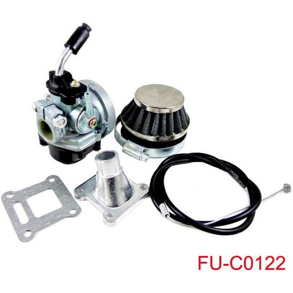 Performance Racing Carburetor Air Filter Throttle Cable Assembly for 2 Stroke 47cc 49cc Mini Dirt Pocket Bike Quad Chopper ATV Taotao Sunl Coolster