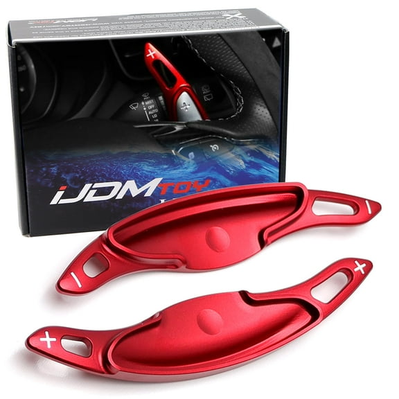 Performance Red Lightweight Aluminum Large Paddle Extensions For Hyundai 2019-2022 Elantra N-Line, Veloster N-Line, Kona N-Line