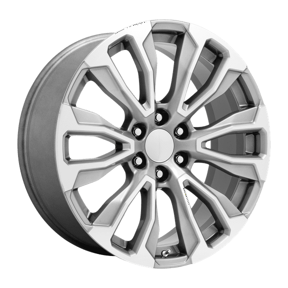 Performance Replicas Cast Aluminum Rim PR211 24X10 6X5.5 SLV MACH-FC 31MM, 211SM-2415831