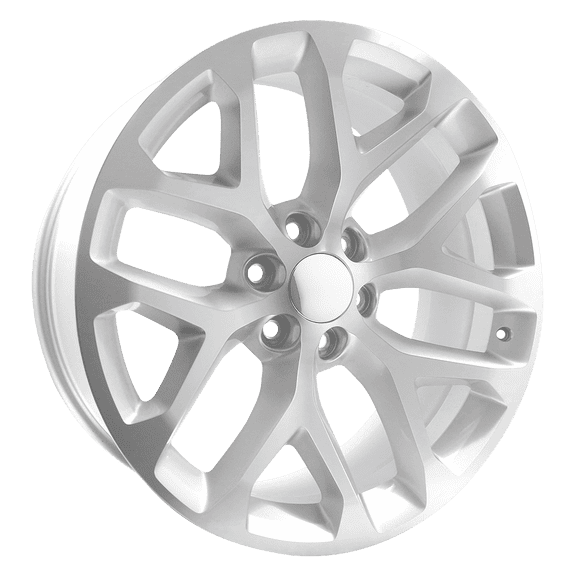 Performance Replicas Cast Aluminum Wheel PR177 24x10 6x5.5 SLV MACH 24mm, 177SM-2415824