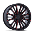 thumbnail image 1 of Performance Replicas Cast Aluminum Wheel PR223 26x10 6x5.5 G-BLK MILL-RD 28mm, PR223BQ26106128, 1 of 3