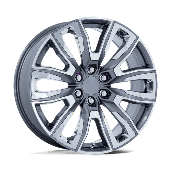 Performance Replicas Cast Aluminum Wheel PR225 24x10 6x5.5 G-GNMTL-CHR 31mm, PR225AP24106131