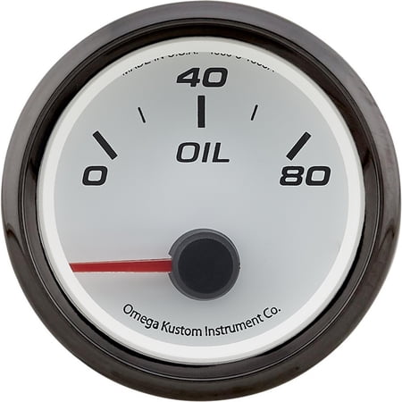 Performance Series Oil Pressure Gauge, 2", 0-80 lbs.