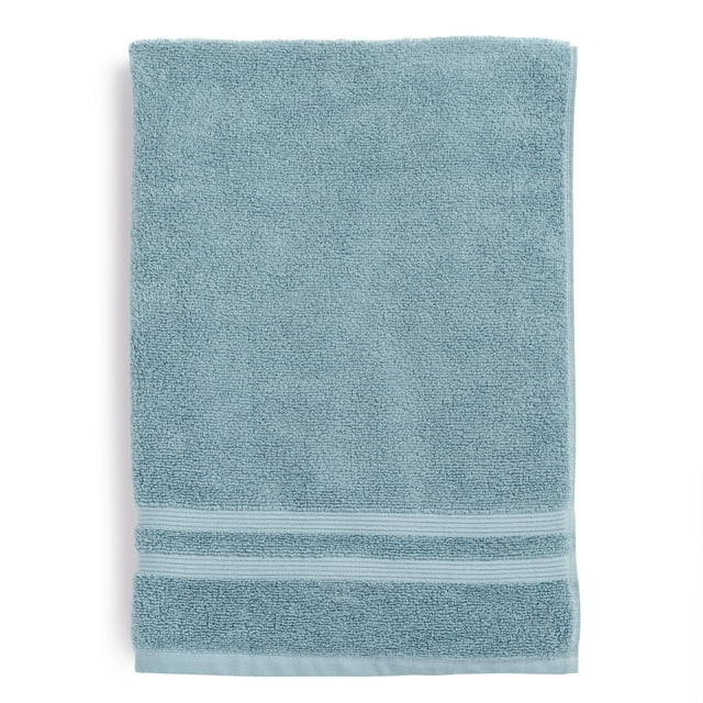 Shop Performance Solid Bath Sheet, 30" x 62", Blue Linen - Mainstays ...