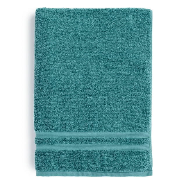 Mainstays Performance Solid Bath Sheet, 30" x 62", Cool Water