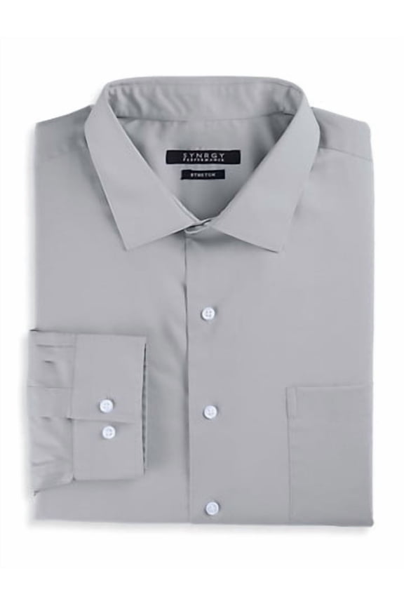 Performance Solid Dress Shirt Grey 20