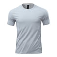 thumbnail image 1 of Performance T Shirt Breathable Wicking Athletic Workout Top For Gym Running And Casual Wear, 3XL, Grey, 1 of 2