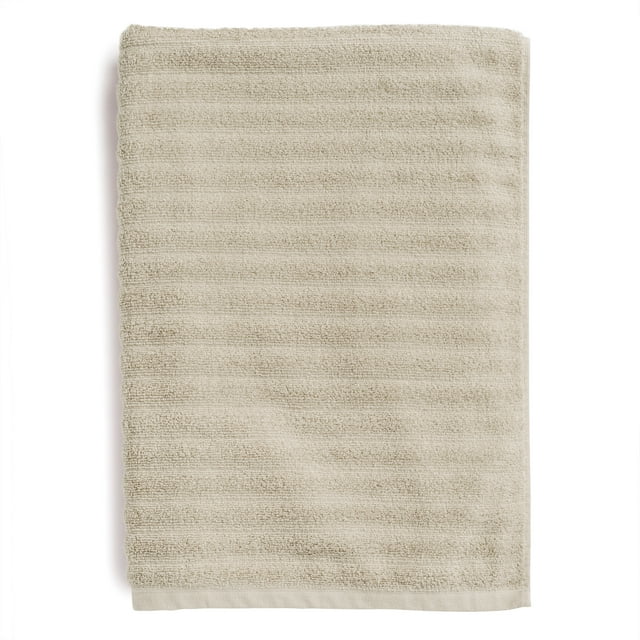 Performance Textured Bath Sheet, 30" x 62", Beige - Mainstays