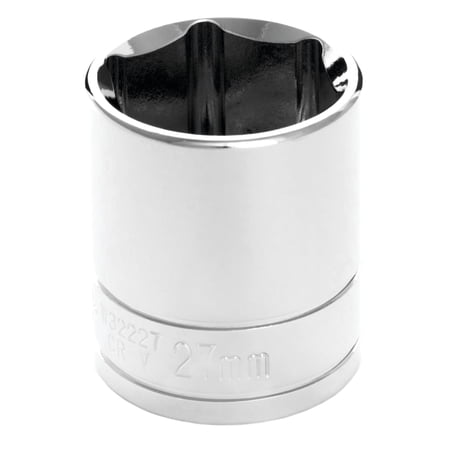 Performance Tool W32227 1/2 Inch Drive 27mm 6pt Socket