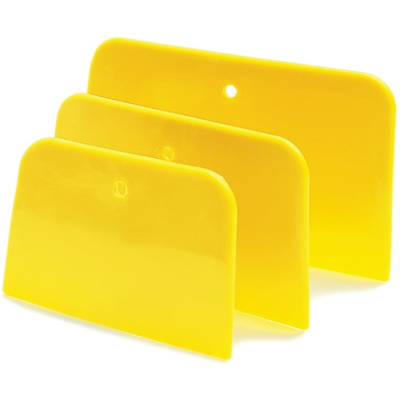 Performance Tool W1001 Flexible Plastic Spreader Set - 3 Convenient Sizes, Ideal for Filler or Putty Spreading, Easy to Clean